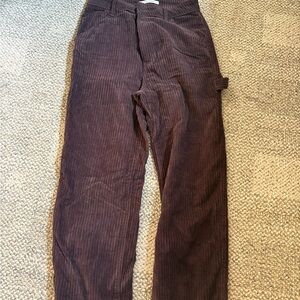 PacSun Men's Dark Brown Corduroy Pants